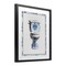 Stupell Industries Vintage Chinoiserie Toilet Framed Print Under Glass, design by Lettered and Lined